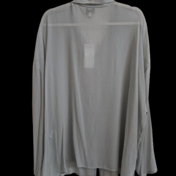Eileen Fisher Silk Sheer Georgette blouse 3x - Picture 3 of 7